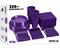 350 Count Purple Disposable Plastic Tableware Set Party Supplies Combo Pack